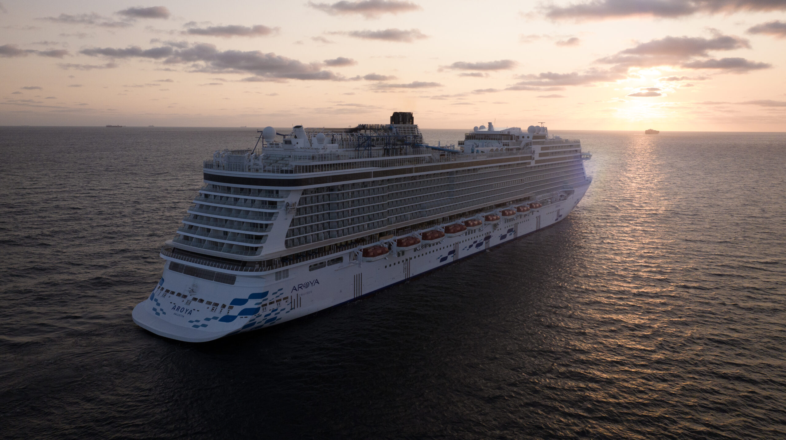 aroya ship sunset exterior