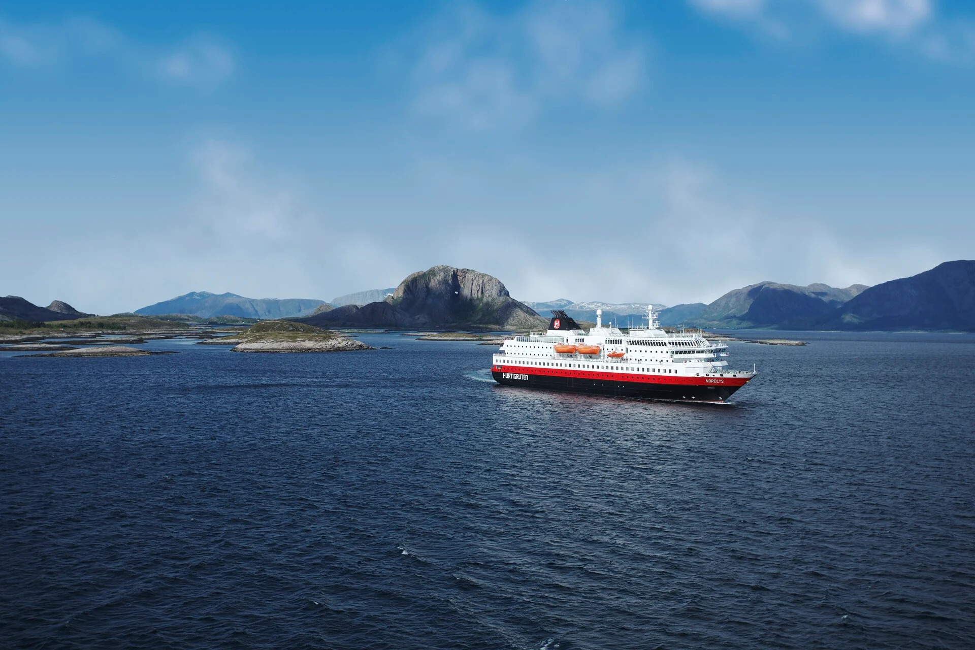 hurtigruten ms nordlys torghatten norway hgr 130574 fuglefjellet